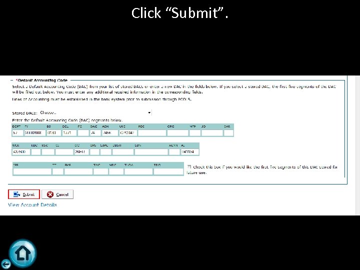 Click “Submit”. 