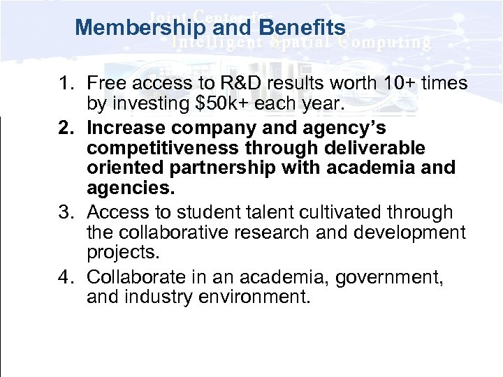 Membership and Benefits 1. Free access to R&D results worth 10+ times by investing