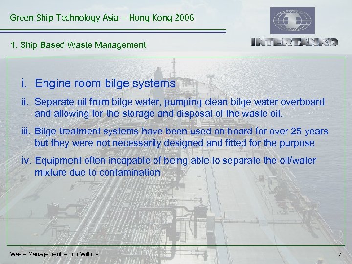 Green Ship Technology Asia – Hong Kong 2006 Click to edit Master title style