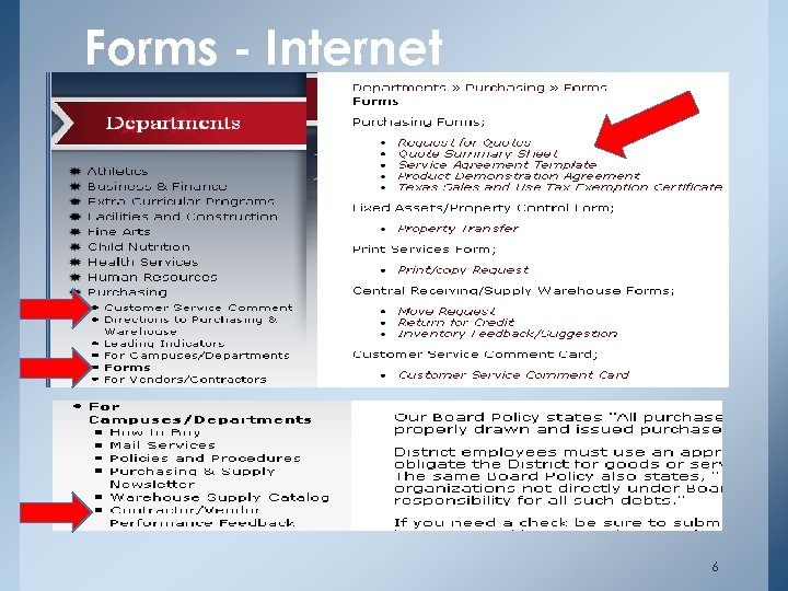 Forms - Internet 6 