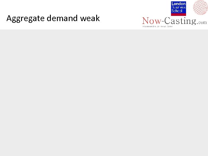 Aggregate demand weak 