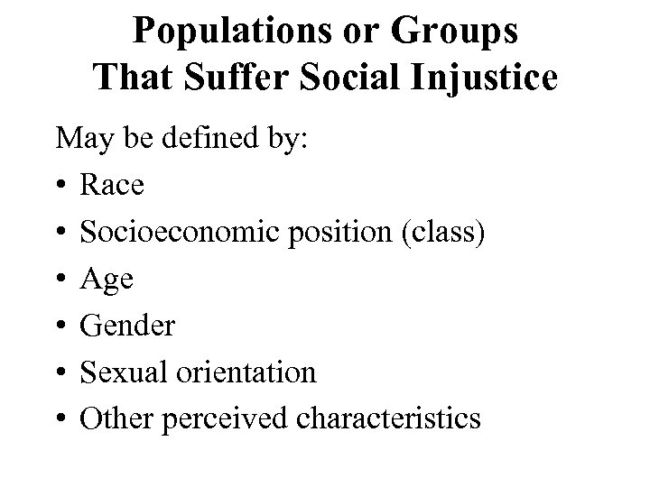 Social Injustice And Public Health Victor W Sidel