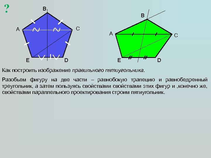 ? B B C A E D A C E D Как построить изображение