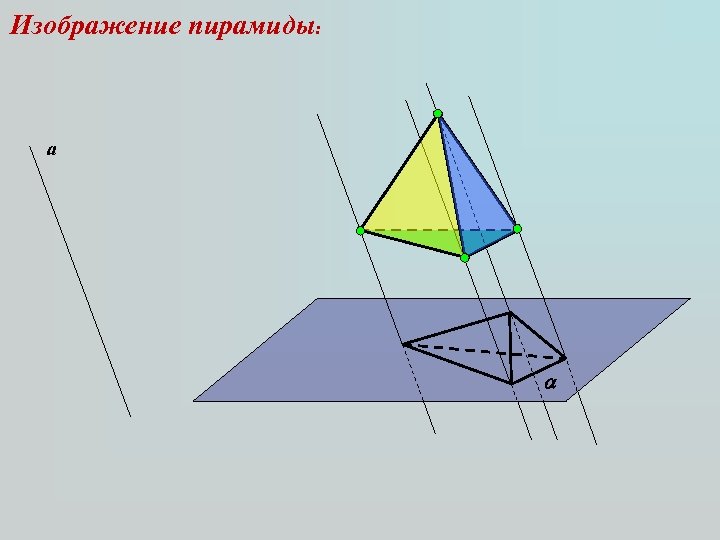 Изображение пирамиды: а 