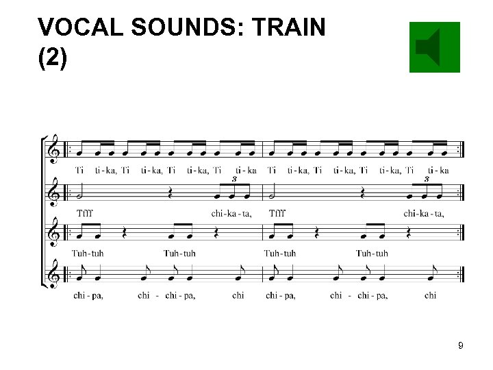 VOCAL SOUNDS: TRAIN (2) 9 