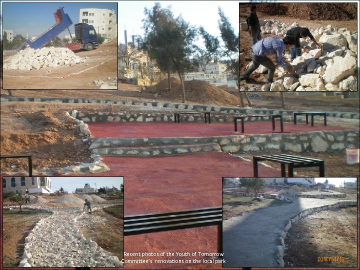 Recent photos of the Youth of Tomorrow Committee’s renovations on the local park 