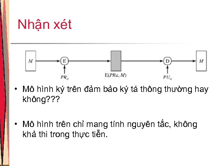 Nhận xét • Mô hình ký trên đảm bảo ký tá thông thường hay