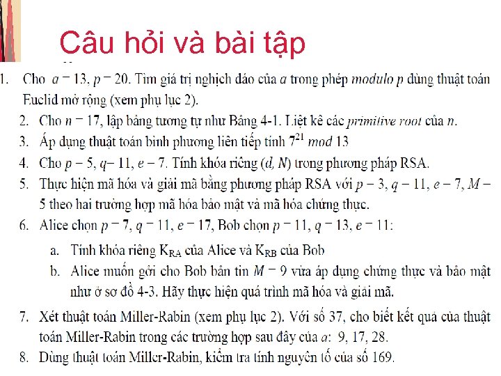 Câu hỏi và bài tập 1 -95 