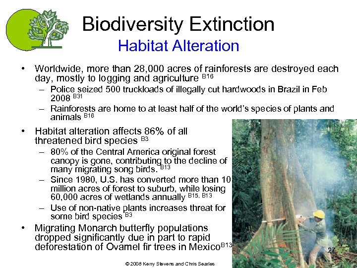 Biodiversity Extinction Habitat Alteration • Worldwide, more than 28, 000 acres of rainforests are