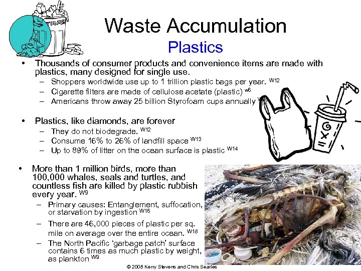 Waste Accumulation Plastics • Thousands of consumer products and convenience items are made with