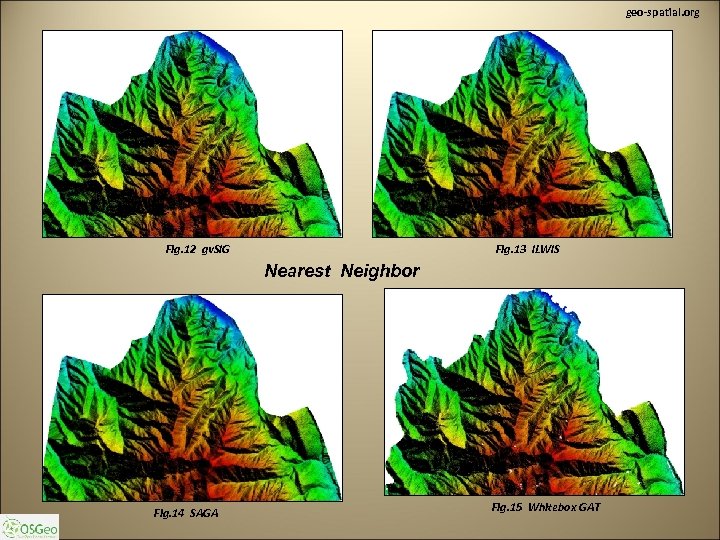 geo-spatial. org Fig. 12 gv. SIG Fig. 13 ILWIS Nearest Neighbor Fig. 14 SAGA