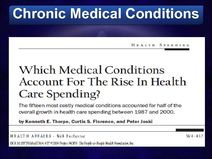 Chronic Medical Conditions 