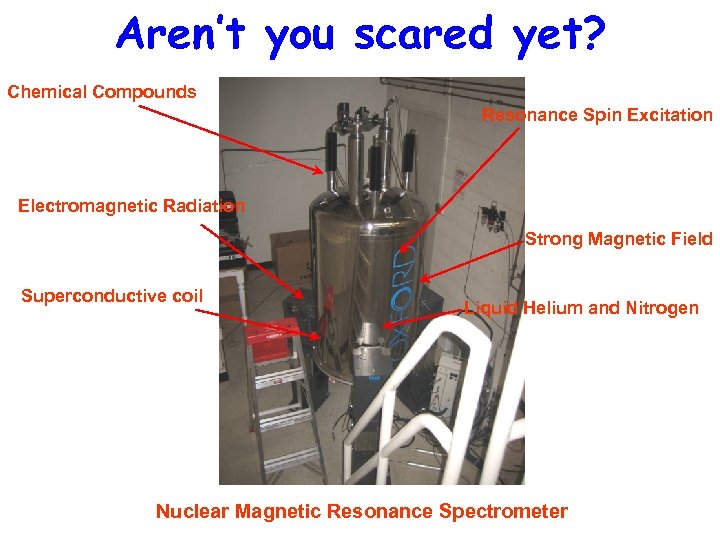 Aren’t you scared yet? Chemical Compounds Resonance Spin Excitation Electromagnetic Radiation Strong Magnetic Field