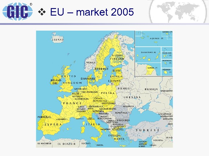 v EU – market 2005 