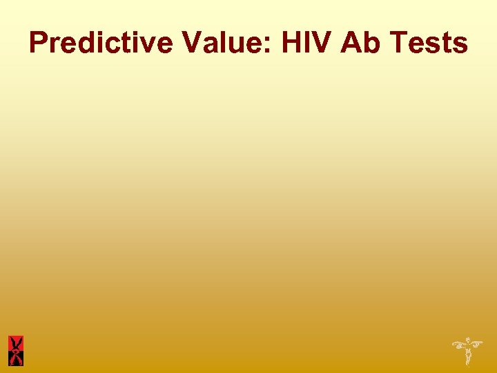 Predictive Value: HIV Ab Tests 