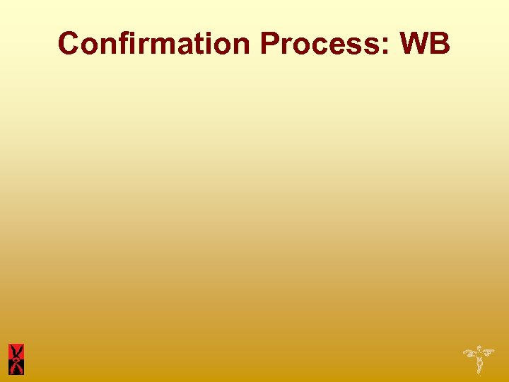 Confirmation Process: WB 