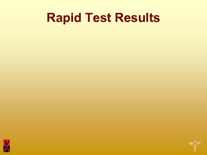 Rapid Test Results 