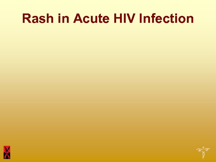 Rash in Acute HIV Infection 