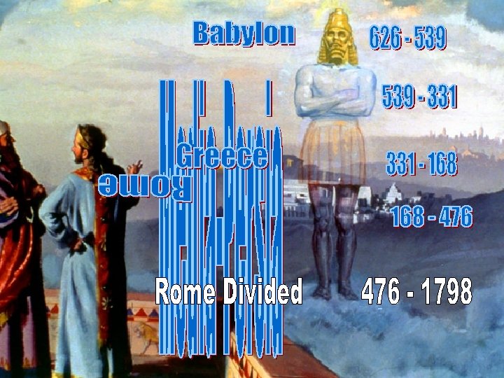 The legs represent the Roman Empire 