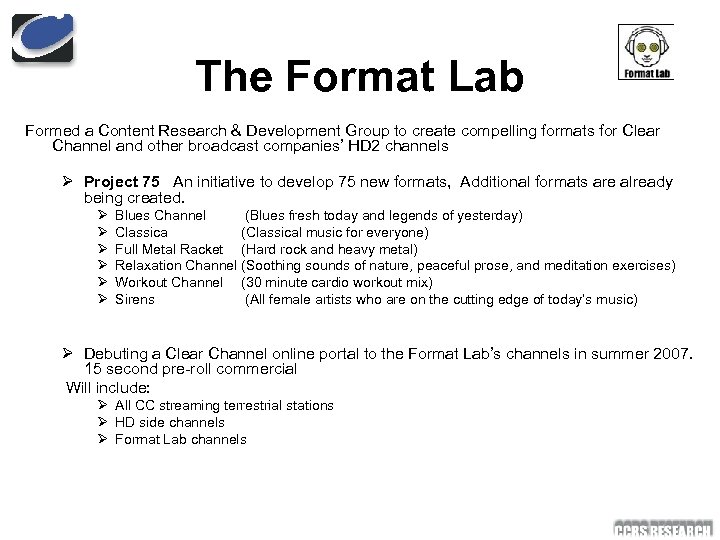 The Format Lab Formed a Content Research & Development Group to create compelling formats