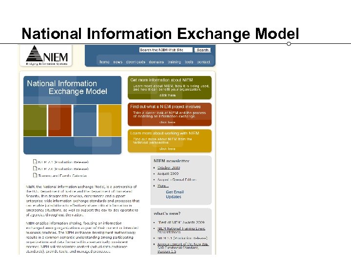 National Information Exchange Model 