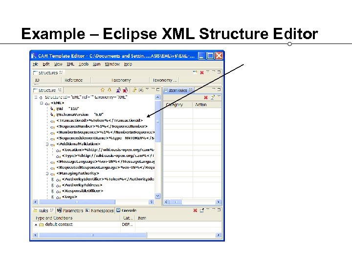 Example – Eclipse XML Structure Editor 