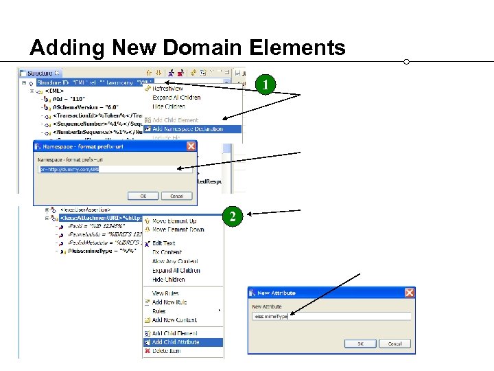 Adding New Domain Elements 1 2 