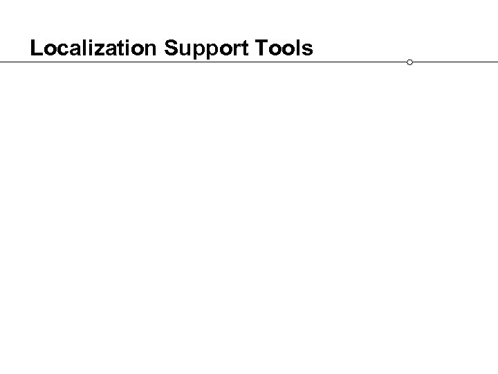 Localization Support Tools 