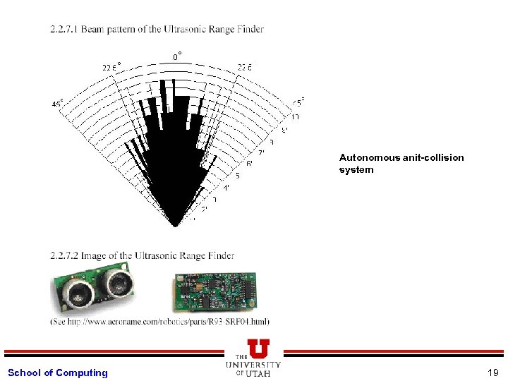 Autonomous anit-collision system School of Computing 19 