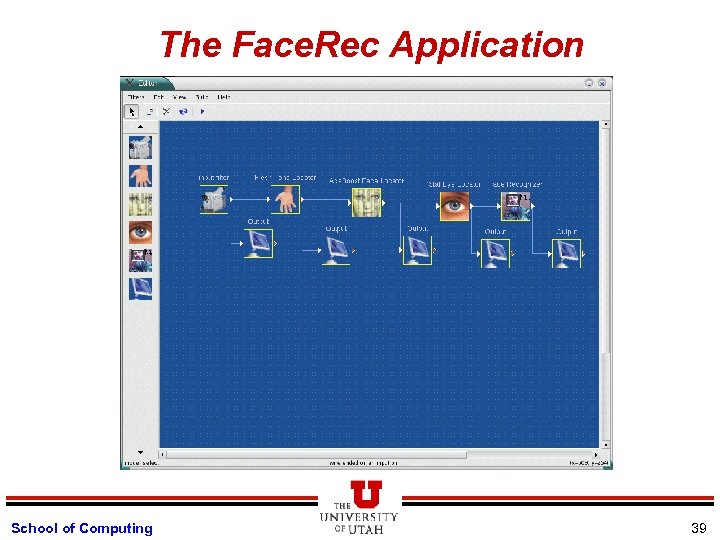 The Face. Rec Application School of Computing 39 