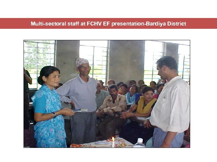 Multi-sectoral staff at FCHV EF presentation-Bardiya District 