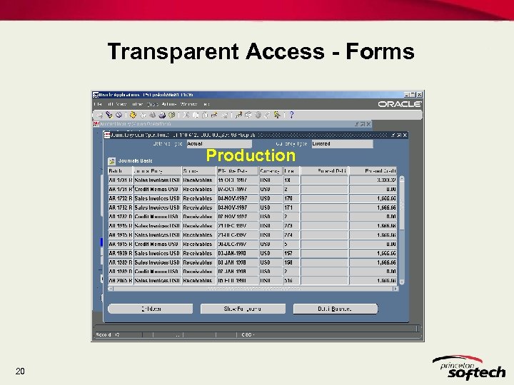 Transparent Access - Forms Production 20 