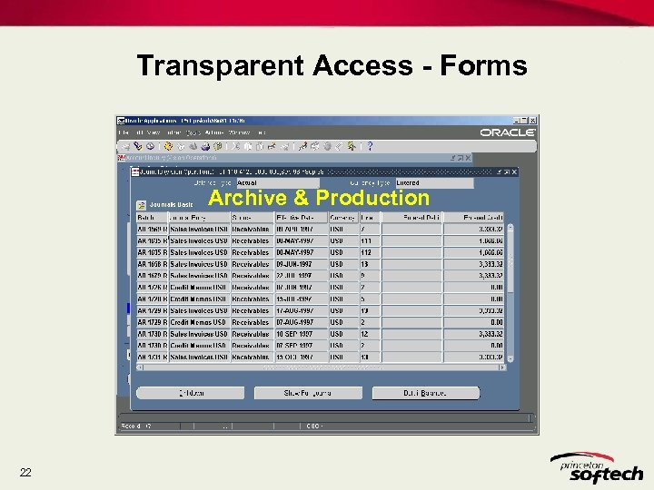Transparent Access - Forms Archive & Production 22 