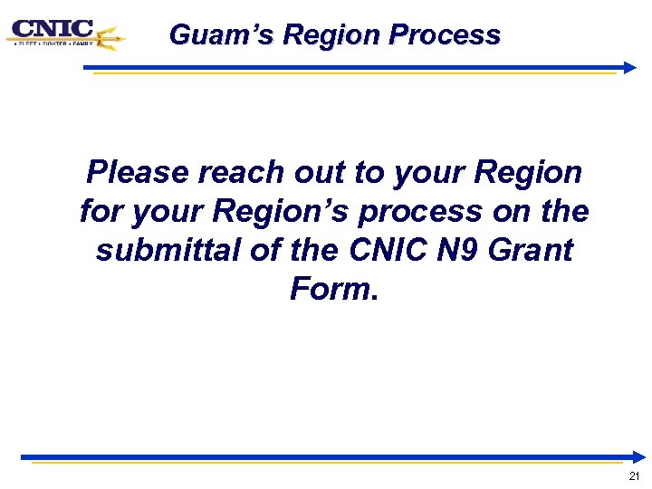 Guam’s Region Process Please reach out to your Region for your Region’s process on