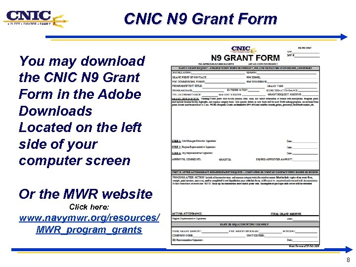 CNIC N 9 Grant Form You may download the CNIC N 9 Grant Form