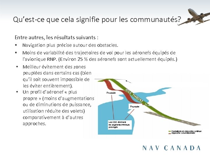 Qu’est-ce que cela signifie pour les communautés? Entre autres, les résultats suivants : Navigation