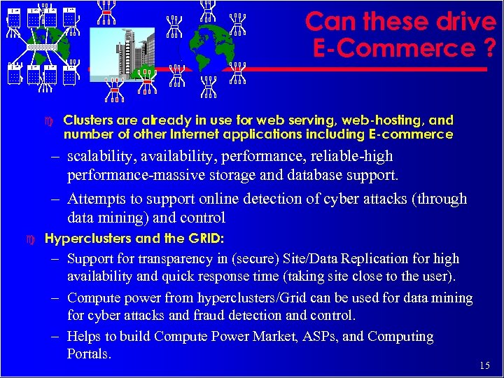 2100 2100 Can these drive E-Commerce ? 2100 c Clusters are already in use
