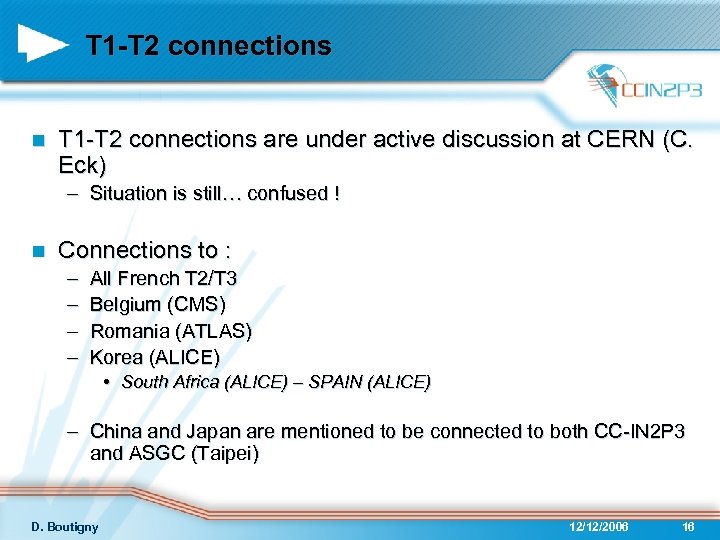 T 1 -T 2 connections n T 1 -T 2 connections are under active