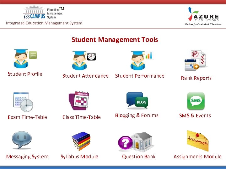 Integrated Education Management System Student Management Tools Student Profile Student Attendance Student Performance Exam