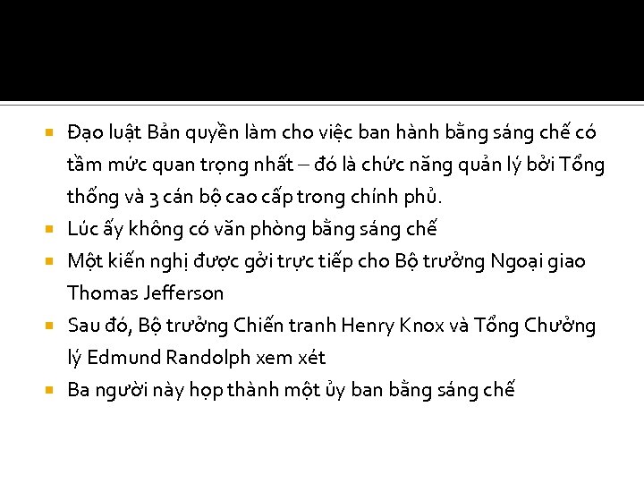  Đạo luật Bản quyền làm cho việc ban hành bằng sáng chế có