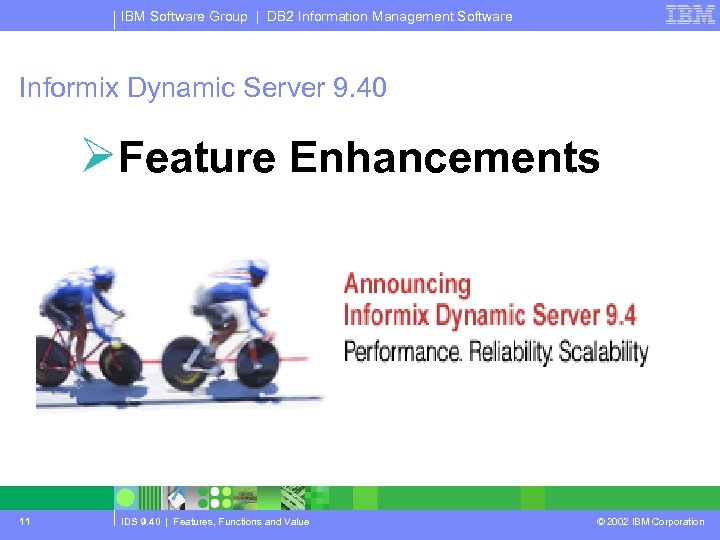 IBM Software Group | DB 2 Information Management Software Informix Dynamic Server 9. 40