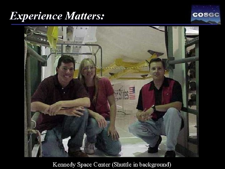 Experience Matters: Kennedy Space Center (Shuttle in background) 