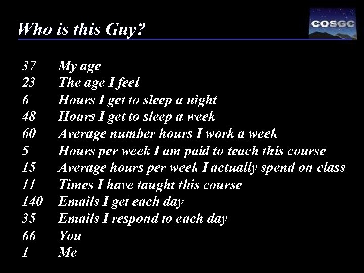 Who is this Guy? 37 23 6 48 60 5 15 11 140 35