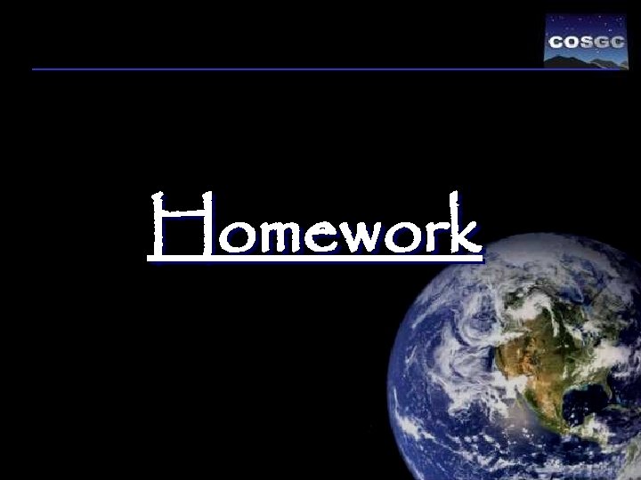 Homework 