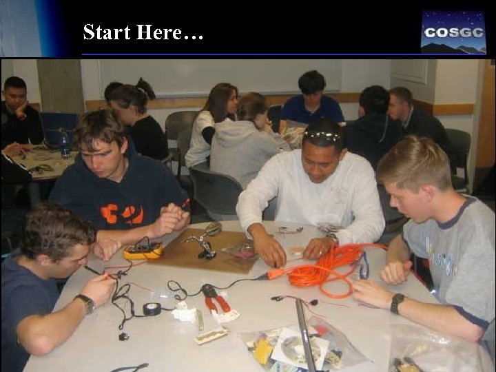 Start Here… Student Training and Management 