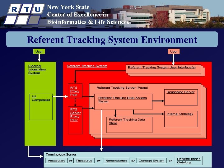 R T U New York State Center of Excellence in Bioinformatics & Life Sciences