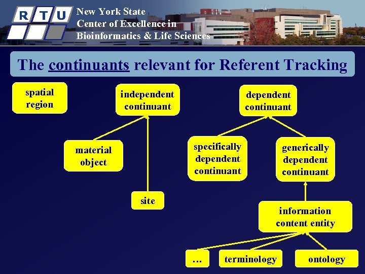 R T U New York State Center of Excellence in Bioinformatics & Life Sciences