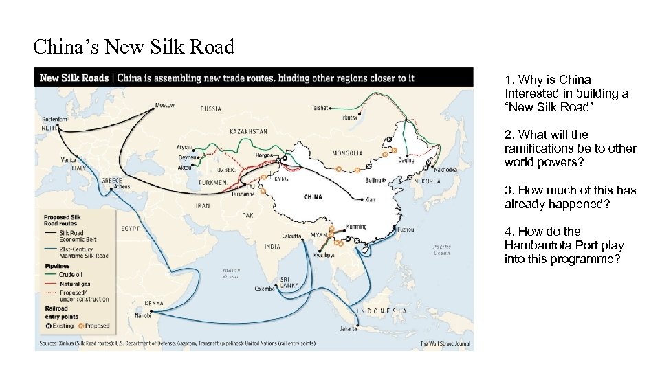 China’s New Silk Road 1. Why is China Interested in building a “New Silk