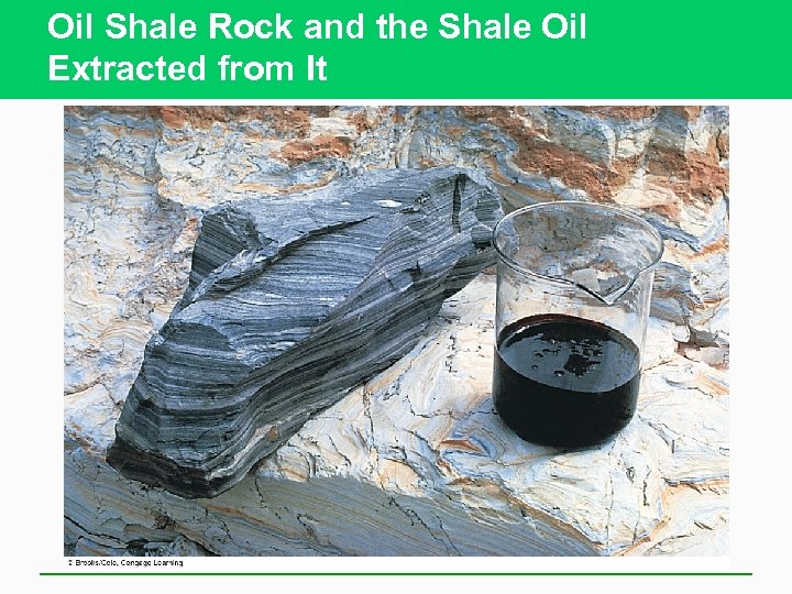 Oil Shale Rock and the Shale Oil Extracted from It 