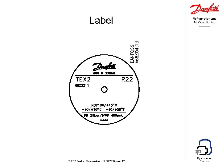 Label T-TE 2 Product Presentation - 19 -03 -2018 page 12 Refrigeration and Air